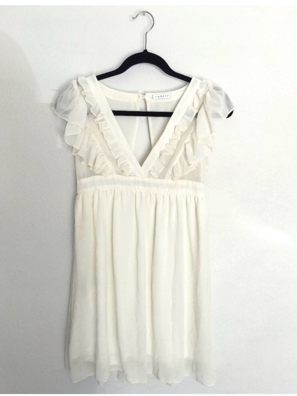 Oshare Cream Babydoll Dress